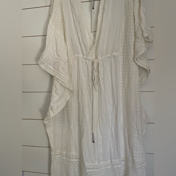 Free People Oh Valencia Cattan Gauzy Crochet Open Back Boho Maxi dress nwot - Picture 6 of 14